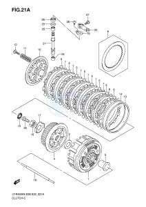 LT-R450 (E28-E33) drawing CLUTCH (MODEL K8 K9 L0)