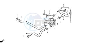 VT750C drawing AIR INJECTION CONTROL VALVE