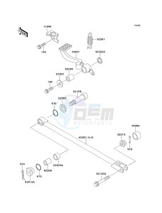 ZX 1100 D [NINJA ZX-11] (D7-D9) [NINJA ZX-11] drawing BRAKE PEDAL_TORQUE LINK