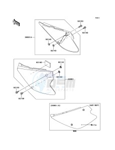 KX85/KX85-<<II>> KX85ACF EU drawing Side Covers