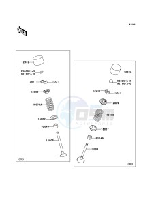 ZZR1400 ZX1400A6F FR GB XX (EU ME A(FRICA) drawing Valve(s)