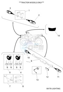 YFM450FWBD KODIAK 450 EPS (BEY2) drawing WVTA LIGHTING