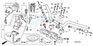 CBF1000TA Europe Direct - (ED / ABS) drawing HANDLE PIPE/TOP BRIDGE