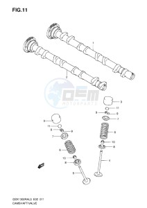 GSX1300R drawing CAMSHAFT_VALVE