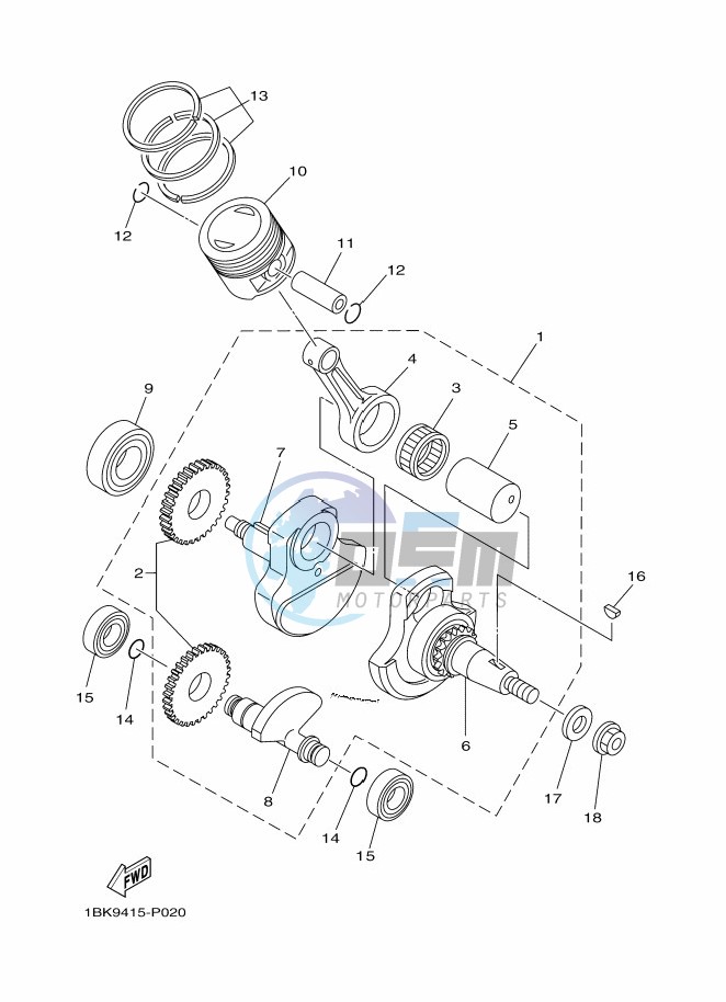 CRANKSHAFT & PISTON