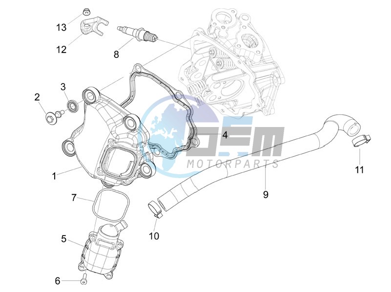 Cylinder head cover