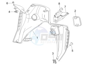 Nexus 250 SP e3 drawing Front glove-box - Knee-guard panel