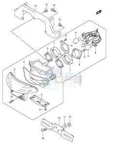 GSX600F (E2) Katana drawing TAIL LAMP