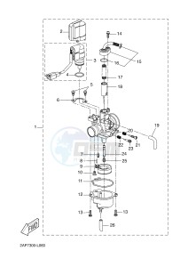 YN50 OVETTO (2APE) drawing CARBURETOR