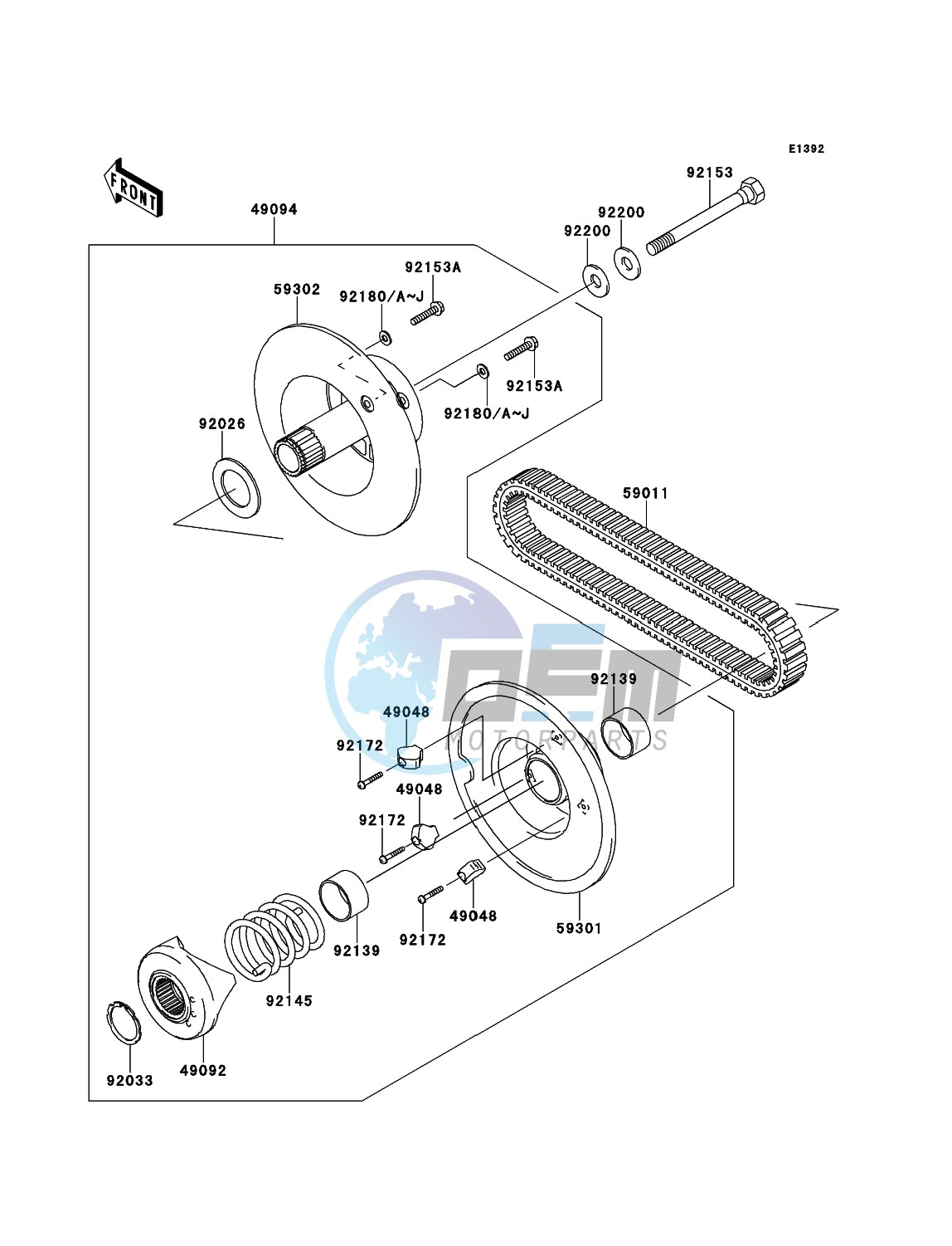 Driven Converter/Drive Belt