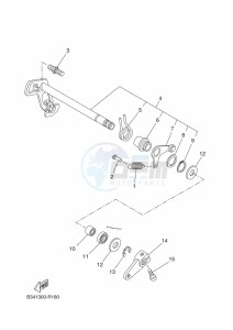 TRACER 7 MTT690-U (B5T3) drawing SHIFT SHAFT