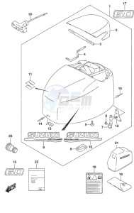 DF 60A drawing Engine Cover High Thrust