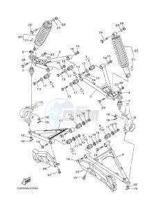 YXC700E VIKING VI EPS (2US5) drawing FRONT SUSPENSION & WHEEL