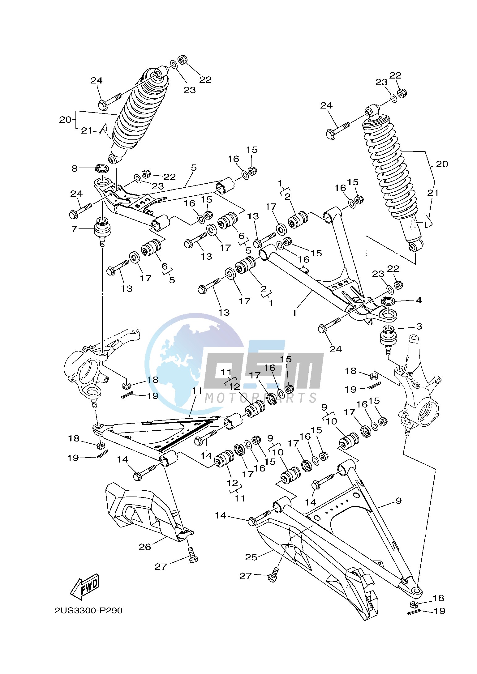 FRONT SUSPENSION & WHEEL