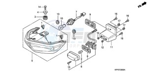 CBR125RWA Europe Direct - (ED / BLA) drawing TAILLIGHT