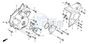 CB1300F CB1300SUPER FOUR drawing LEFT CRANKCASE COVER