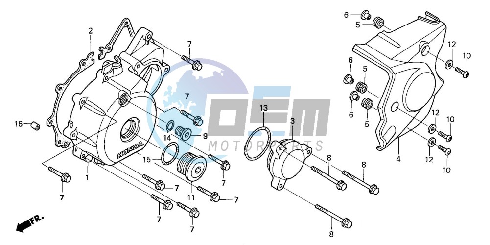 LEFT CRANKCASE COVER