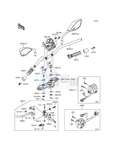 ER-6N ER650EFF XX (EU ME A(FRICA) drawing Handlebar