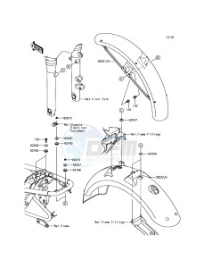 W800 EJ800AFF GB XX (EU ME A(FRICA) drawing Fenders