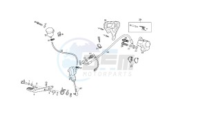 MULHACEN - CAFE' - NIETO - 660 CC EU2 - EU3 - NIETO EU3 drawing REAR BRAKING SYSTEM