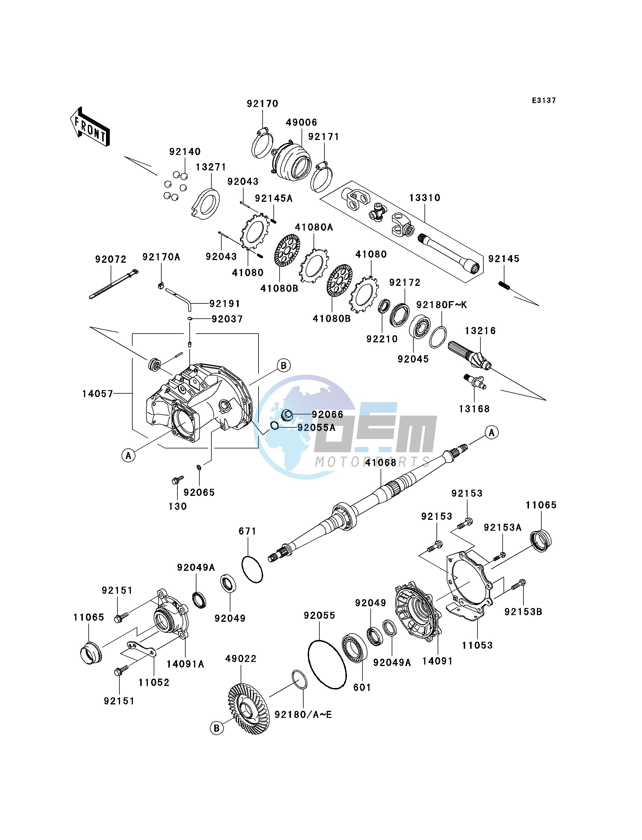 DRIVE SHAFT-REAR