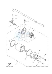 YFM700FWAD YFM7FGPHB GRIZZLY 700 EPS HUNTER (1HP7) drawing STARTING MOTOR