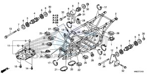 TRX500FPAE TRX500FPA Europe Direct - (ED) drawing FRAME BODY