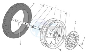 Breva IE 750 drawing Front wheel