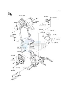 VN 1600 G [VULCAN 1600 NOMAD] (6F) G6F drawing FRAME FITTINGS