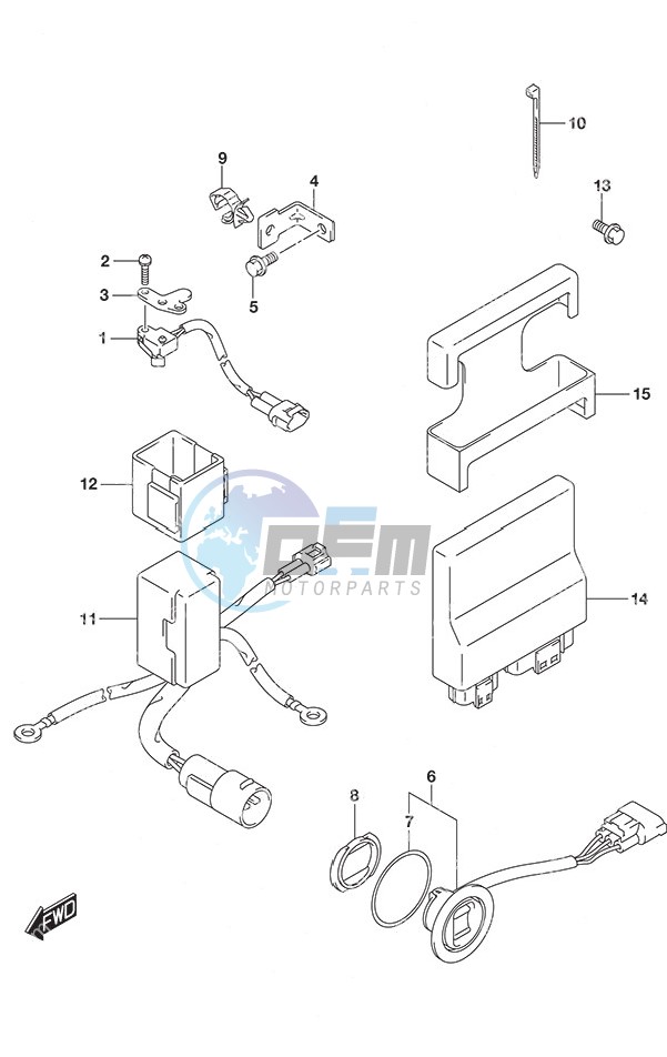 PTT Switch/Engine Control Unit