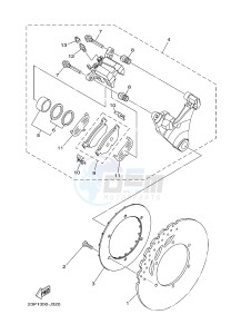 XT1200Z (23PF 23PG) drawing REAR BRAKE CALIPER