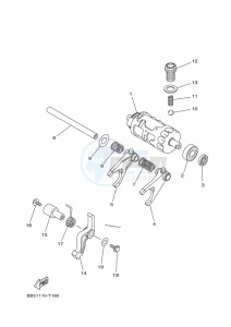 YFM450FWBD YFM45KPLK (BB5H) drawing SHIFT CAM & FORK