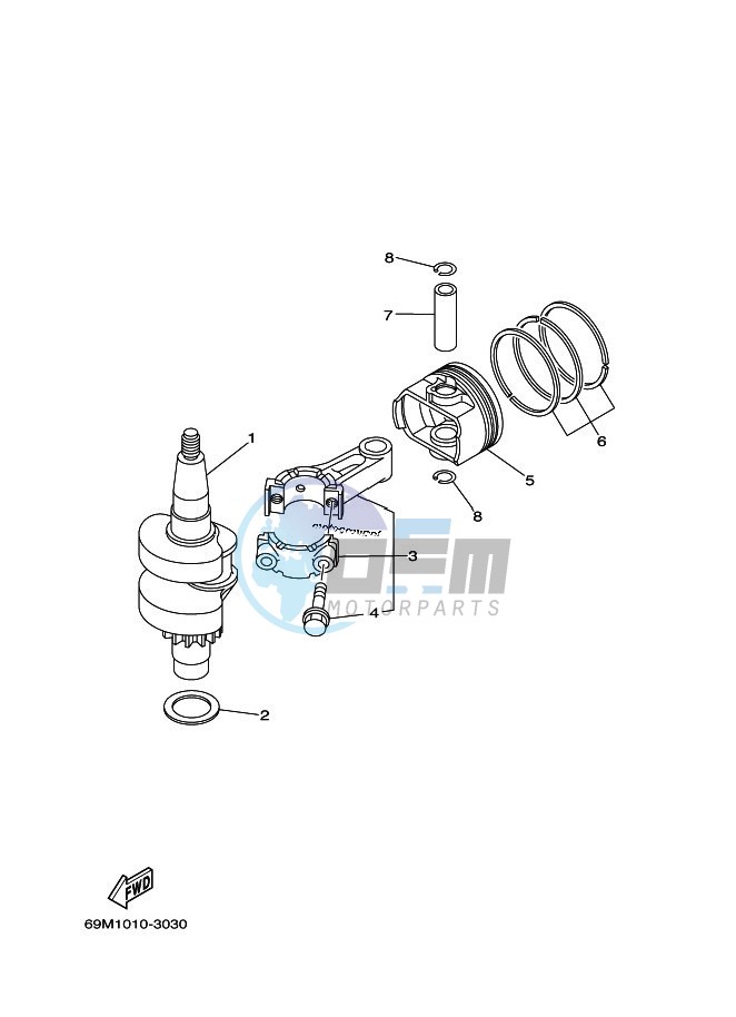 CRANKSHAFT--PISTON