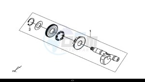 MAXSYM 600 I ABS EXECUTIVE (LX60A4-EU) (E4) (L7-M0) drawing BALANCE SHAFT