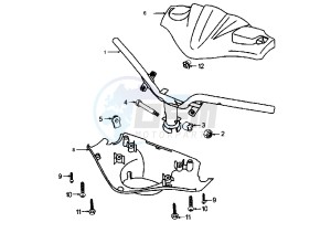 X–FIGHT - 100 cc drawing STEERING HANDLE