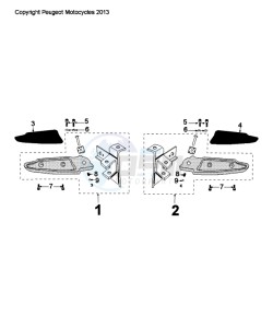 CITYSTAR 50 drawing FOOT SUPPORT