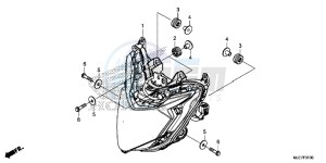 CBR650F 2ED - (2ED) drawing HEADLIGHT