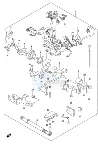 DF 9.9B drawing Remote Control Parts