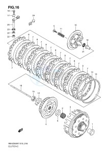 RM-Z250 (E19) drawing CLUTCH (MODEL K7)