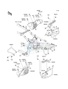 KSV 700 B [KFX 700] (B6F-B9F) B7F drawing FOOTRESTS