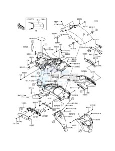 VULCAN S ABS EN650BGFA XX (EU ME A(FRICA) drawing Rear Fender(s)