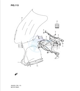 AN400Z drawing METER PANEL (AN400ZAL1 E51)