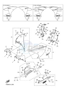 YZF-R1 998 R1 (1KB8 1KB9) drawing COWLING 2