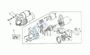 Strada 1000 drawing Starter motor