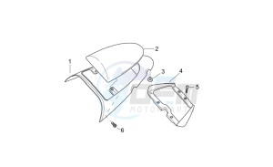 SR 50 Air 1997-2001 drawing Rear saddle