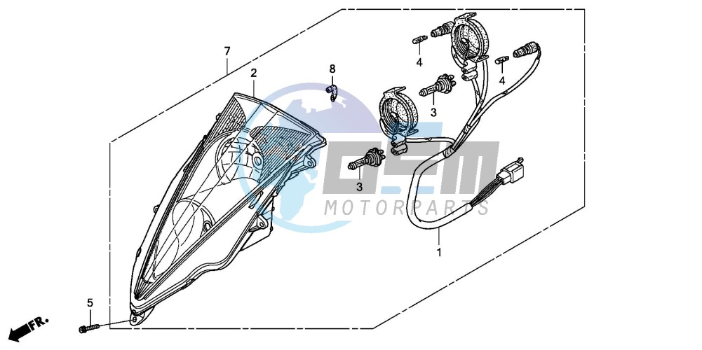 HEADLIGHT (FES1253-5)(FES1503-5)