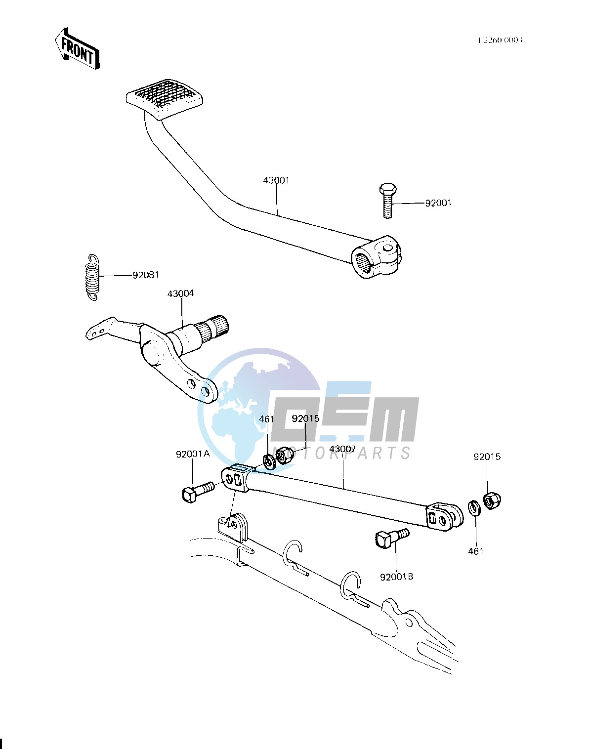 BRAKE PEDAL_TORQUE LINK -- 81-83 H2_H3_H4- -