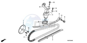 FES150A9 Europe Direct - (ED / ABS 2ED) drawing CAM CHAIN/TENSIONER