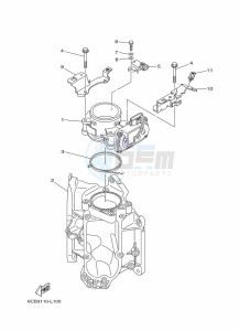 LF250UCA drawing THROTTLE-BODY