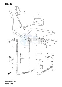 GZ250 (P19) drawing HANDLEBAR